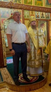 Фото 4 - В кафедральном храме в честь преподобного Макария Алтайского в Горно-Алтайске прошел «Всероссийский молебен о Победе»