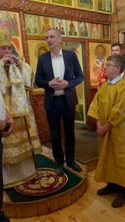 Фото 3 - В кафедральном храме в честь преподобного Макария Алтайского в Горно-Алтайске прошел «Всероссийский молебен о Победе»